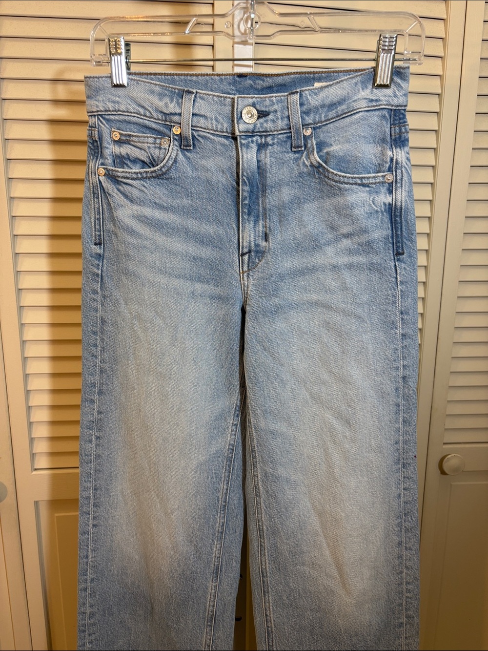 AYR Light Blue The Secret Sauce Wide-Leg Jeans Size 26 - Picture 3 of 12